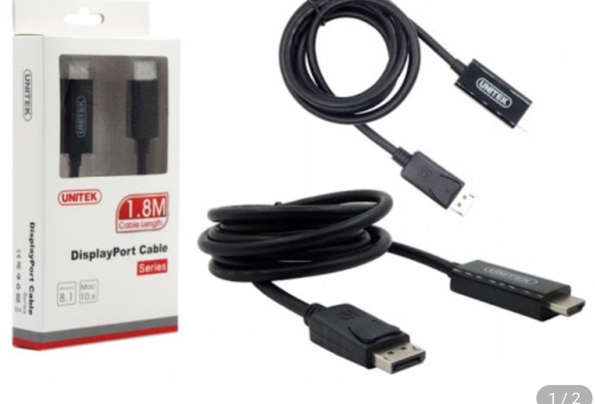 Cáp dislayport to hdmi unitek y-5118ca