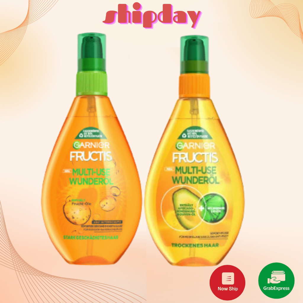 Dầu dưỡng tóc Garnier Fructis/ Botanic Therapy dưỡng tóc bóng mượt, không bết-Nội Địa Đức