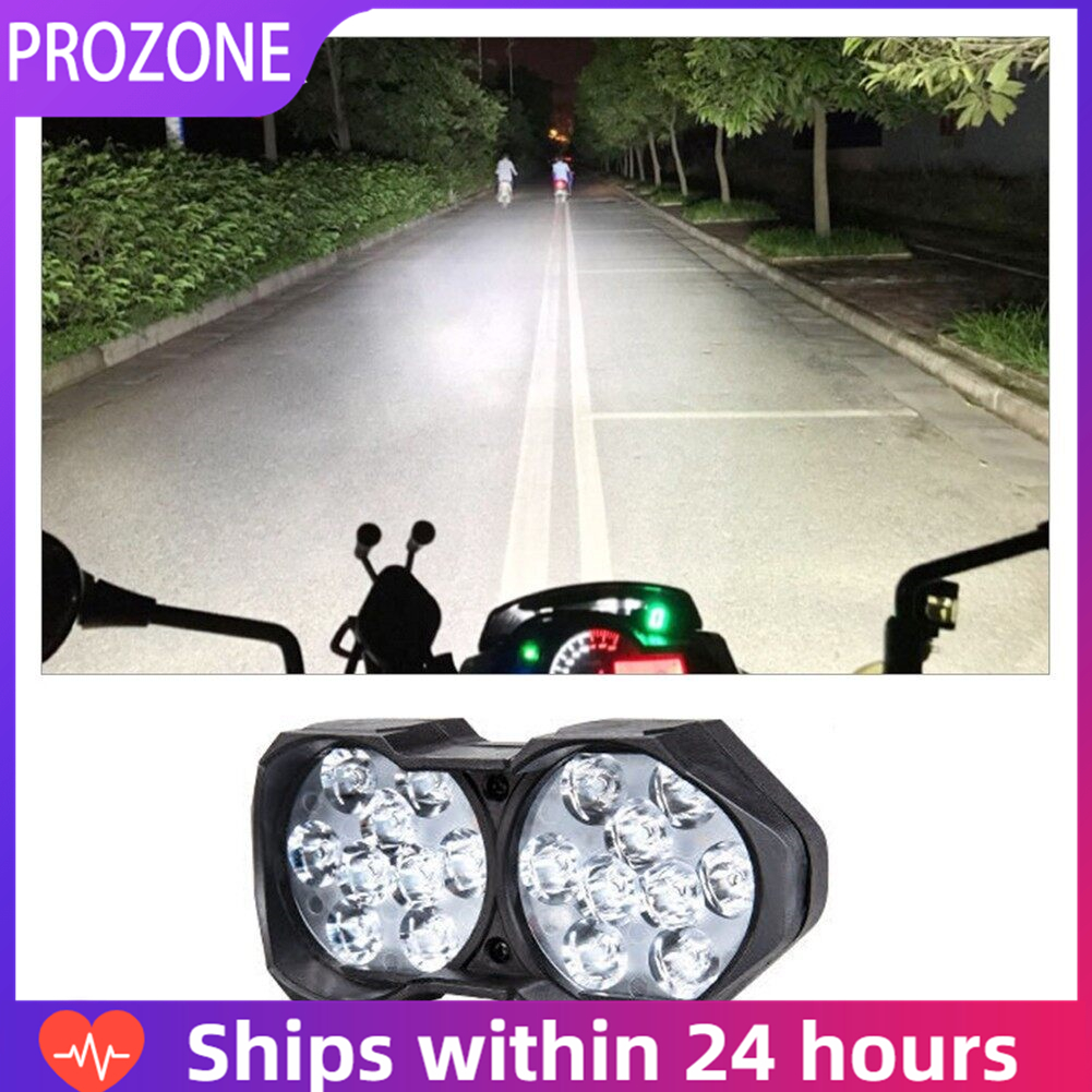 【Bluespot】LED Đèn Xe Máy Đèn Pha 18-LED Bóng Đèn Chiếu Sáng Điểm Màu Trắng 6500K Thông Dụng Cho Xe Máy Xe Tay Ga