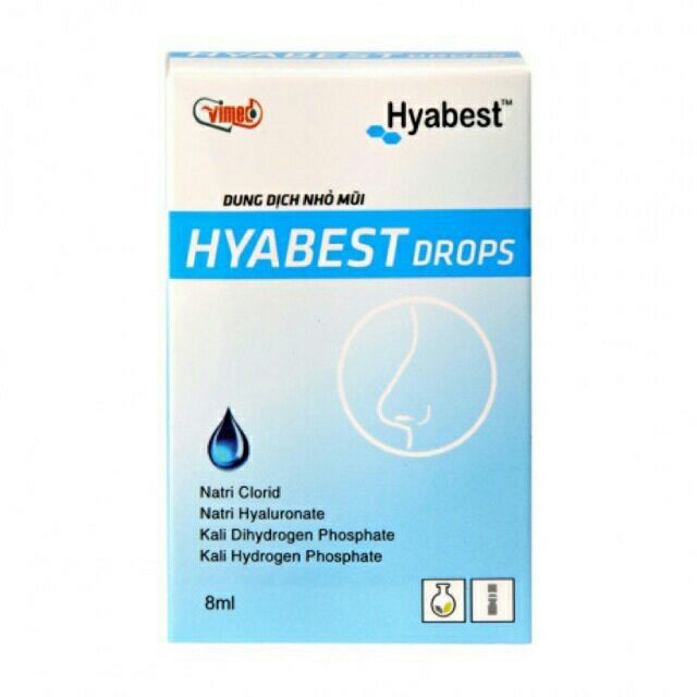 Dung dịch nhỏ mũi hyabest - hết ngay khô mũi