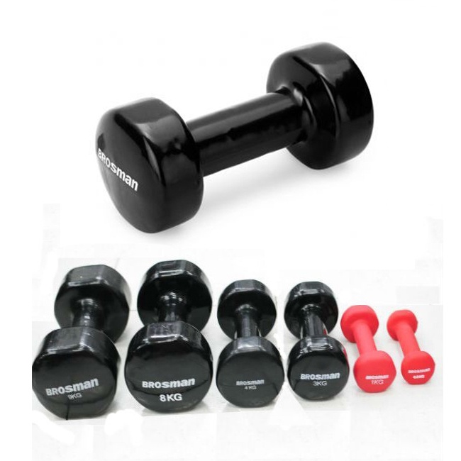 Tạ tay sắt bọc Brosman,Relax fit loại cao cấp 4kg