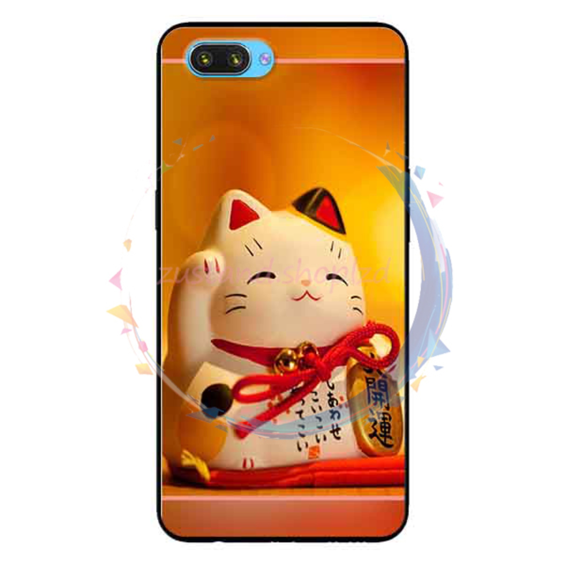 Ốp lưng oppo a3s / realme c1 - mèo thần tài 10