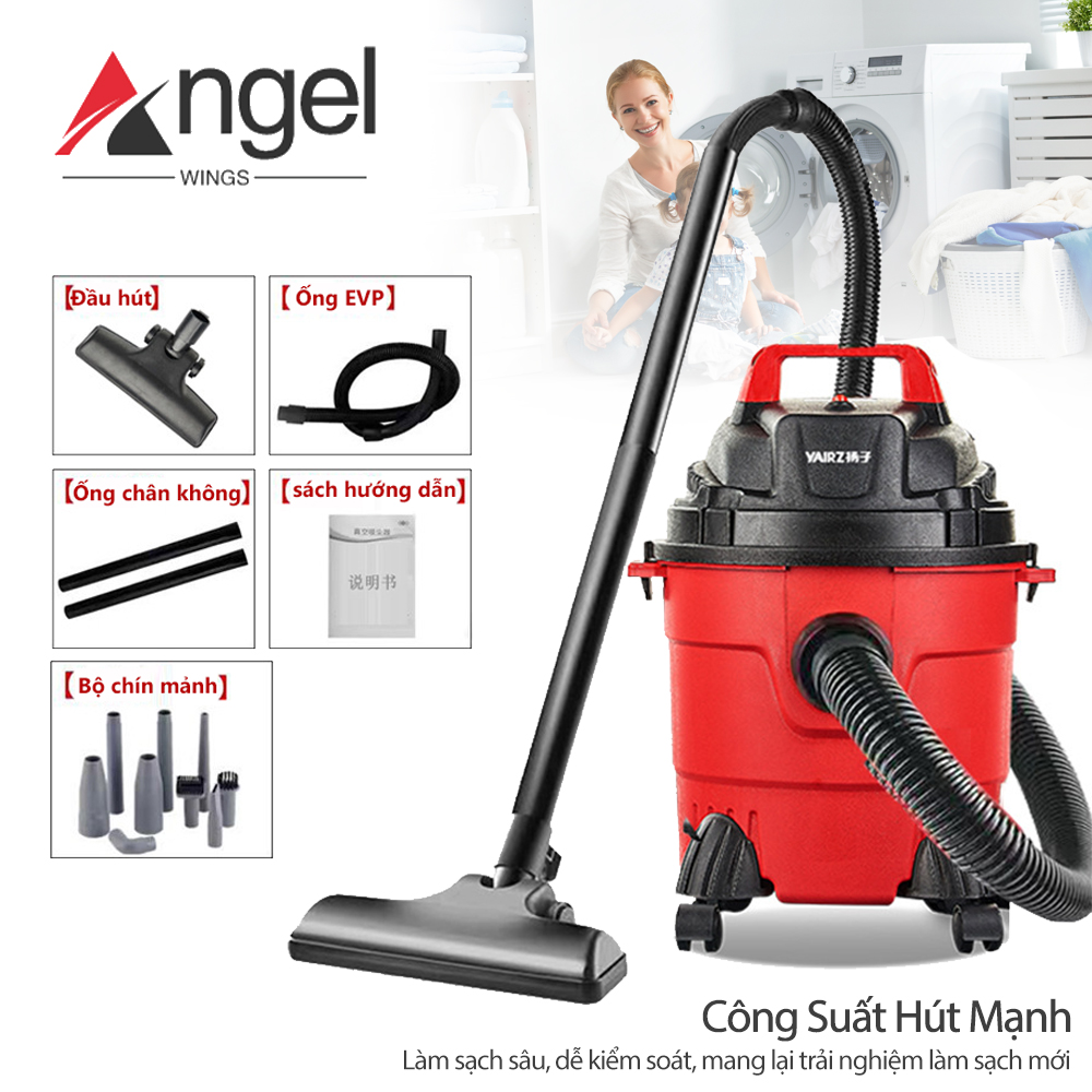 Máy hút bụi công nghiệp công suất lớn 1200W dung tích 12L - 3 chế độ Hút khô - ướt - thổi - Bảo hành 3tháng