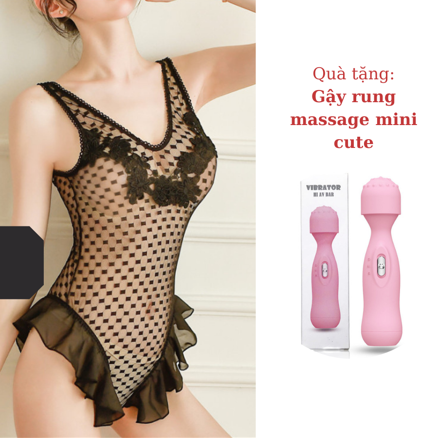 Cosplay Bikini xuyên thấu họa tiết chấm bi sexy nữ tính Quảng Châu