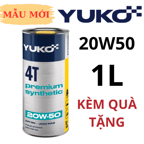 Nhớt YUKO PREMIUM 20W50 SN 1L nhập khẩu Châu Âu C
