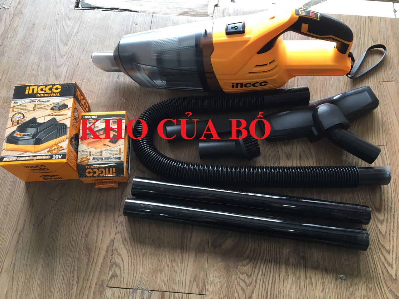 Máy hút bụi dùng pin lithium 20v ingco cvli2001 kèm 1 pin và 1 sạc