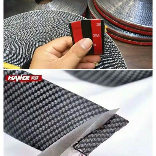 Nẹp bước chân carbon chống trây xước cho xế yêu bản rộng 7cm và 10cm