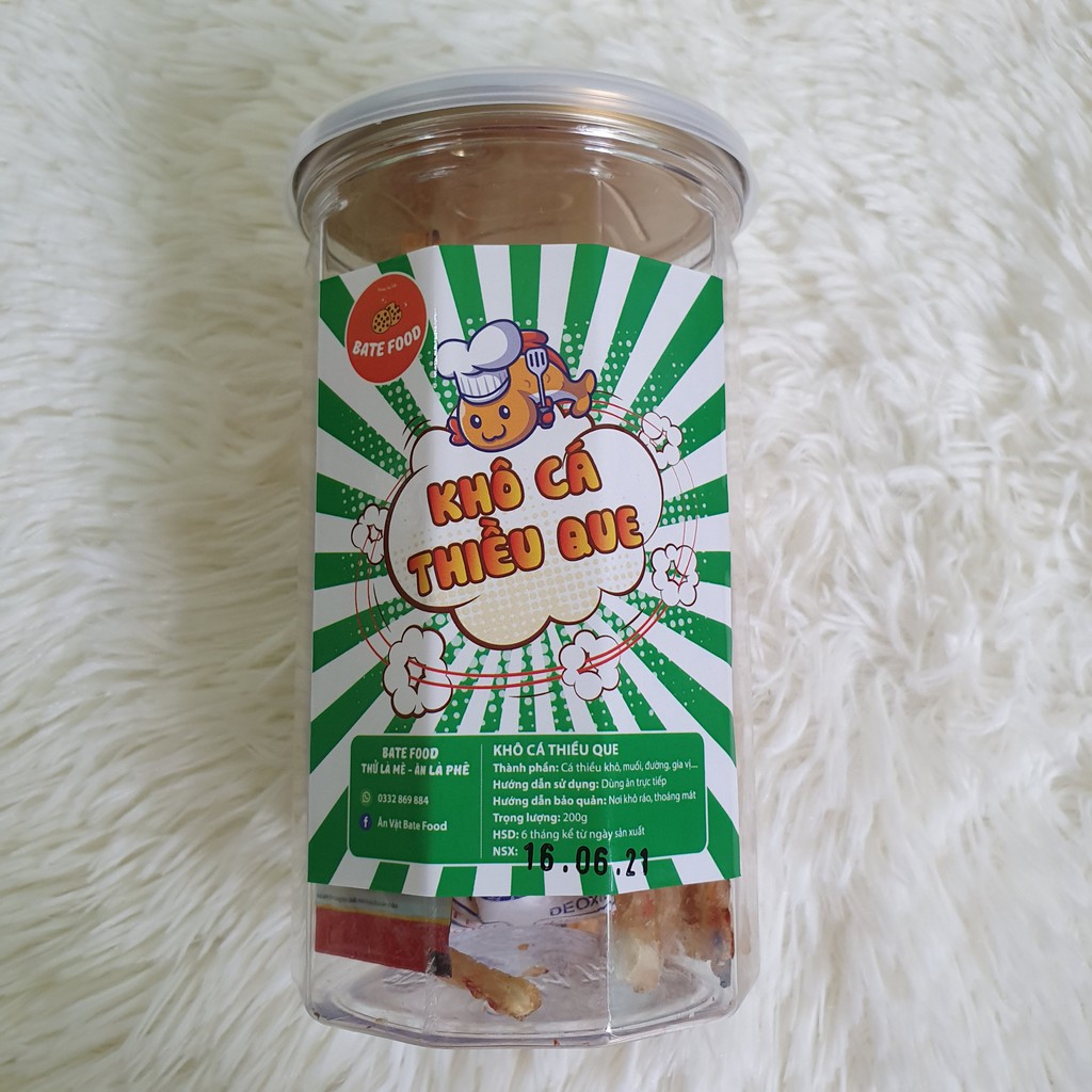 Khô Cá Thiều Que 200g Siêu Ngon đồ ăn vặt