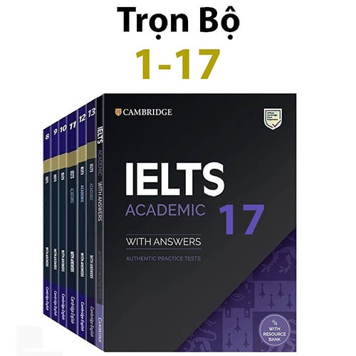 Sách cambridge ielts practice 1 đến 17 - có lẻ từng cuốn
