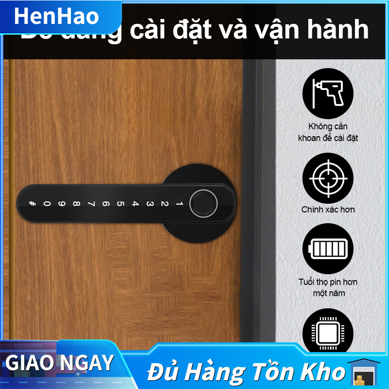 Khóa Vân Tay Thông Minh-Khóa Kết Hợp Điện Tử Khóa Kết Hợp Vân Tay Chìa Khóa