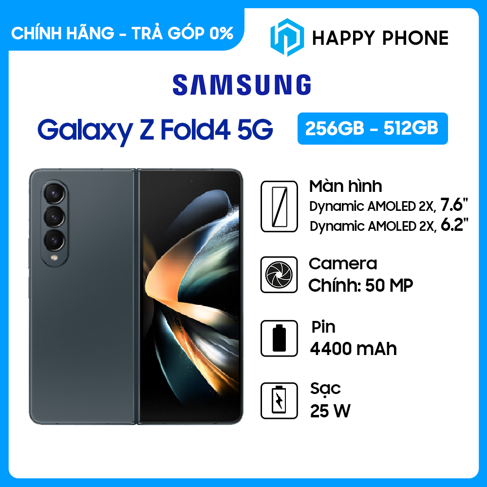 Điện Thoại Samsung Galaxy Z Fold4 5G - Chính Hãng, Mới 100%, Nguyên seal