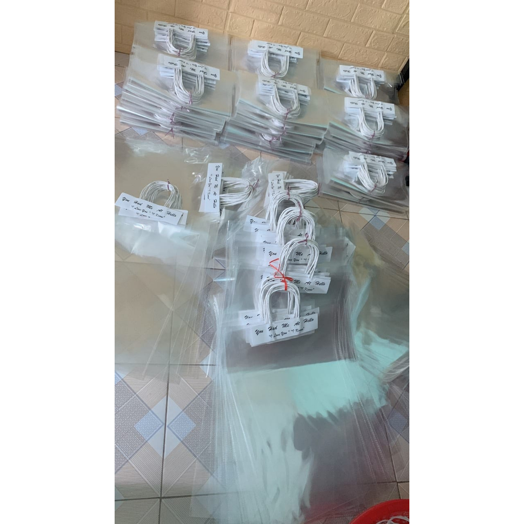 🔝 🔔 Túi kính, túi trong quai giấy đựng hoa tươi, hoa sáp, hoa nhũ trong suốt, túi đựng bó hoa