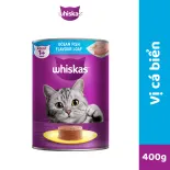 [Quà tặng không bán] Thức ăn mèo Whiskas vị cá biển lon 400g