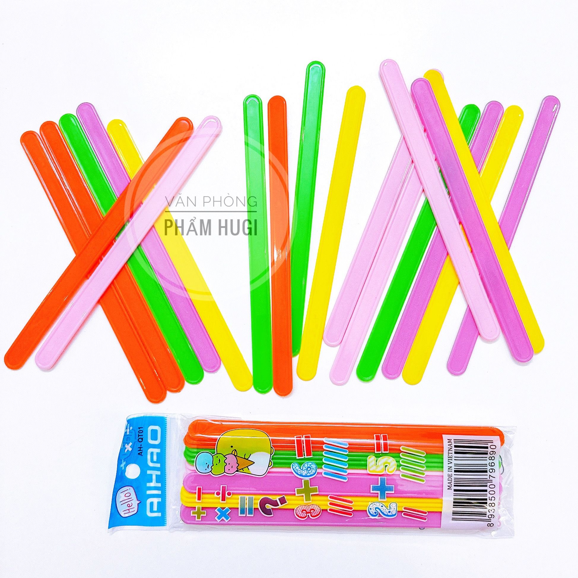 Bộ 20 que tính Aihao giúp bé tập đếm làm quen với toán