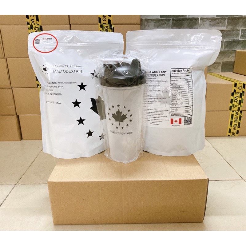 [2 TÚI + TẶNG 1 BÌNH] Sữa Tăng Cân - Tăng Cơ Maltodextrin Canada (2Kg)