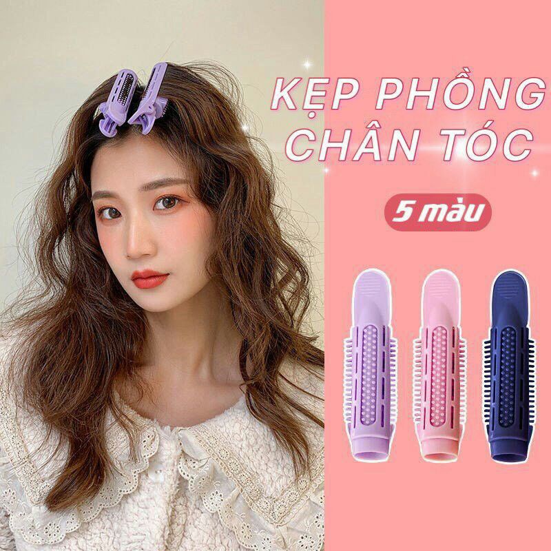 Kẹp uốn phồng tóc mái chân tóc phồng cách hàn quốc