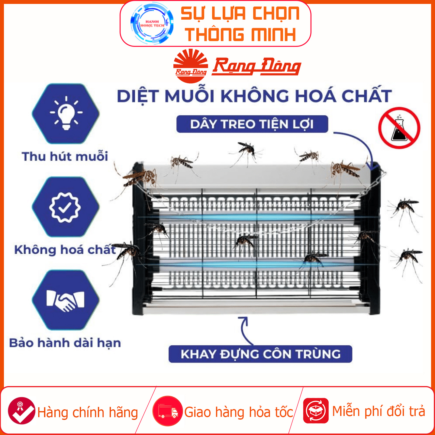 Đèn Bắt Muỗi Rạng Đông Không Hóa Chất Độc Hại Máy Thu Hút Côn Trùng Thông Minh Treo Tường Đèn Bắt Côn Trùng Máy Bắt Muỗi Rạng Đông Bắt Muỗi Tự Động Thông Minh Bảo Hành 12 Tháng