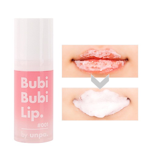 [6-11/12 VOUCHER GIẢM 8%]Gel sủi cực lành tính làm bong tróc da chết siêu mềm môi Unpa BubiBubi Lip 12ml