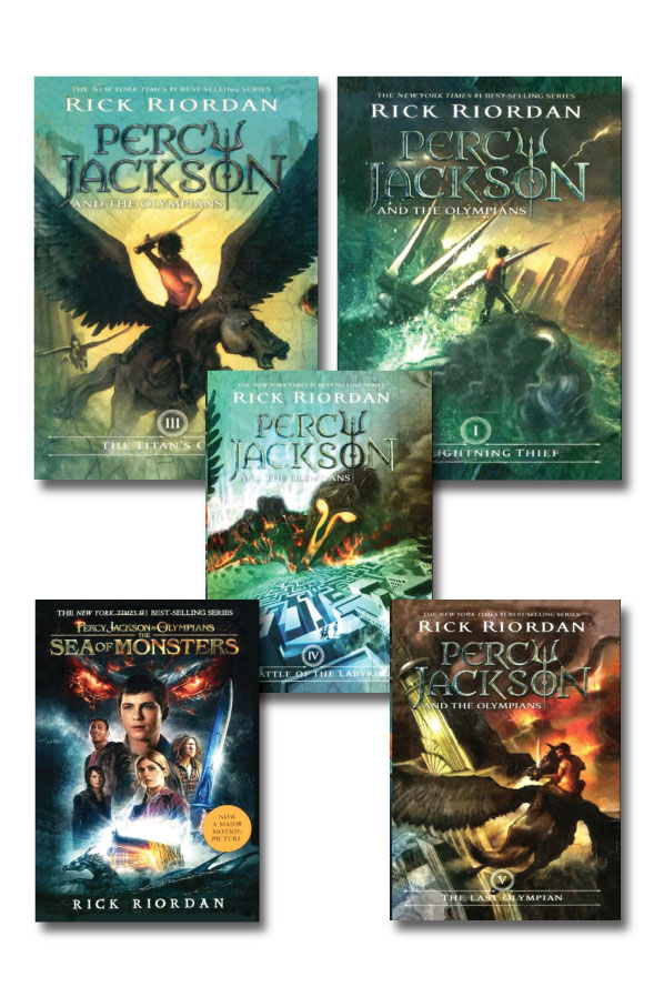 Bộ Truyện Tiếng Anh  Percy Jackson and the Olympians Rick Riordan bộ 5 cuốn