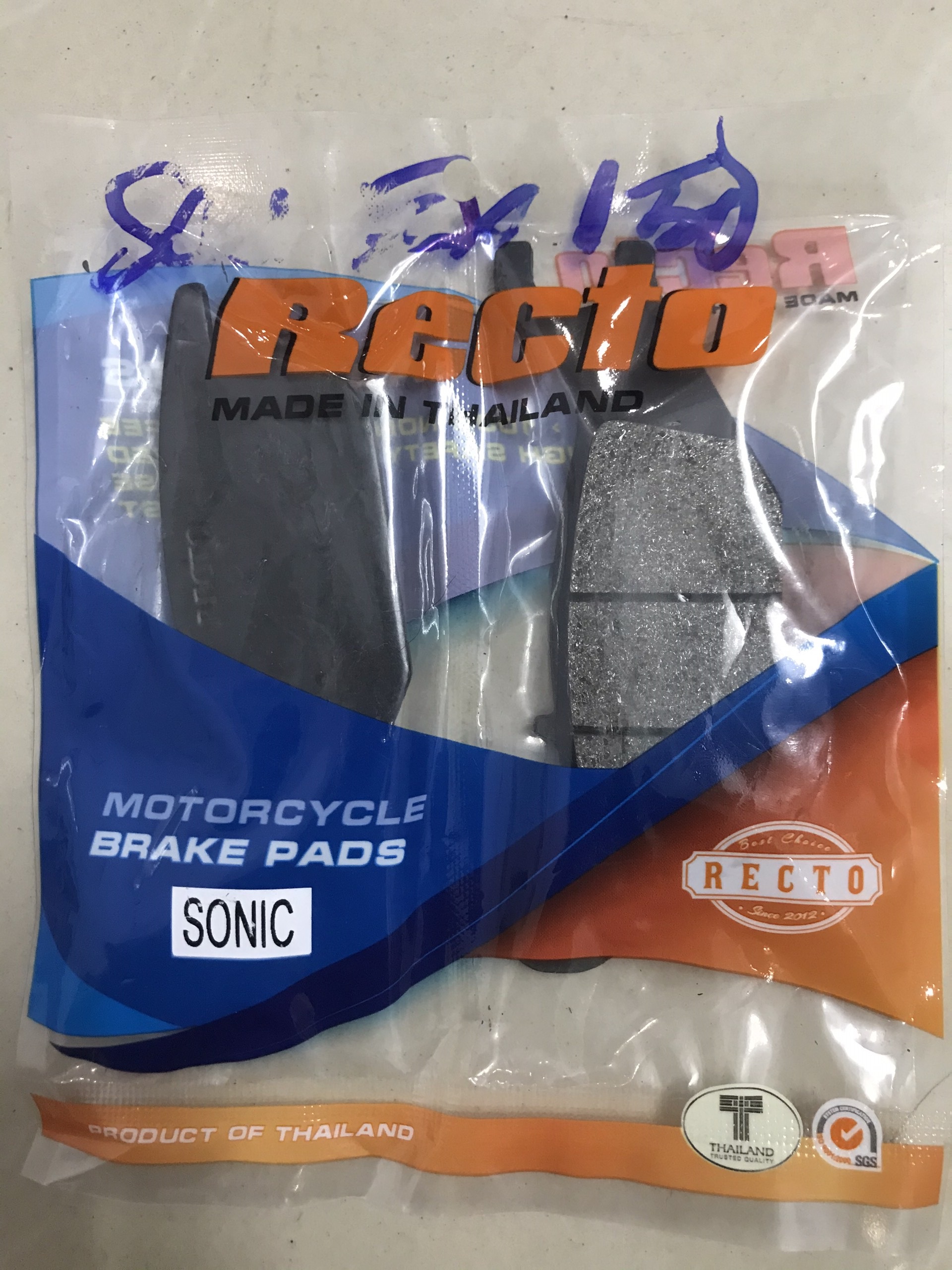Bộ bố thắng đĩa sau Recto cho Exciter 150 (má phanh)