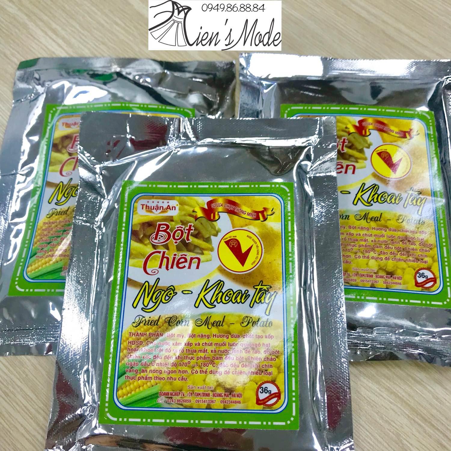 10 gói bột chiên ngô khoai tây 36g/1 gói