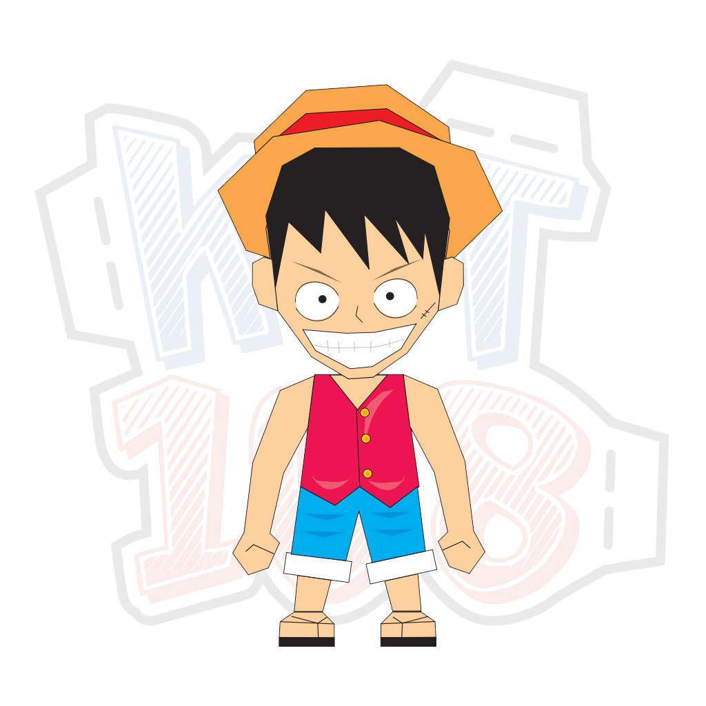 Giảm giá Mô hình giấy Anime One Piece Monkey D. Luffy - BeeCost