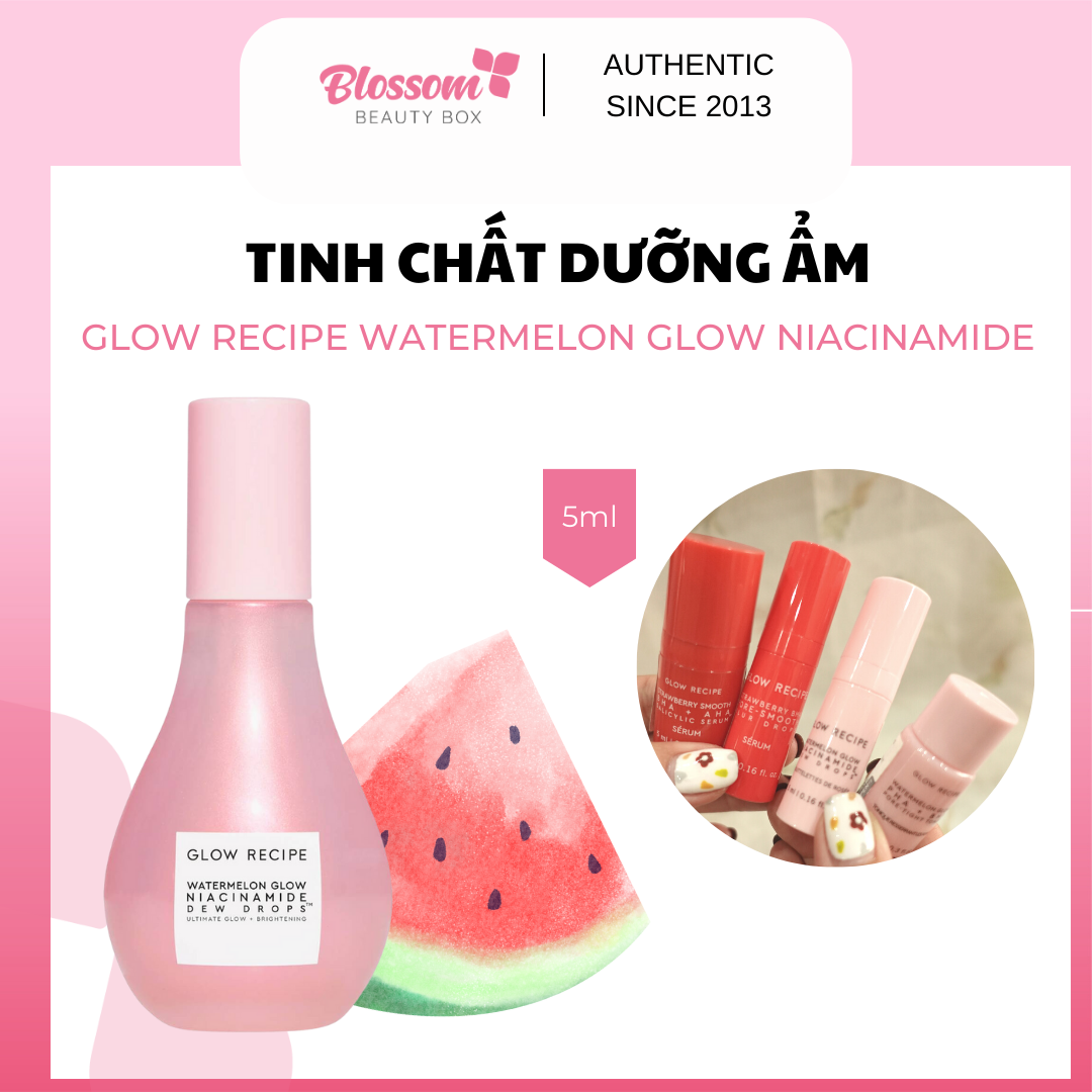 Minisize 5ml - Tinh chất dưỡng Glow Recipe Watermelon Glow Niacinamide