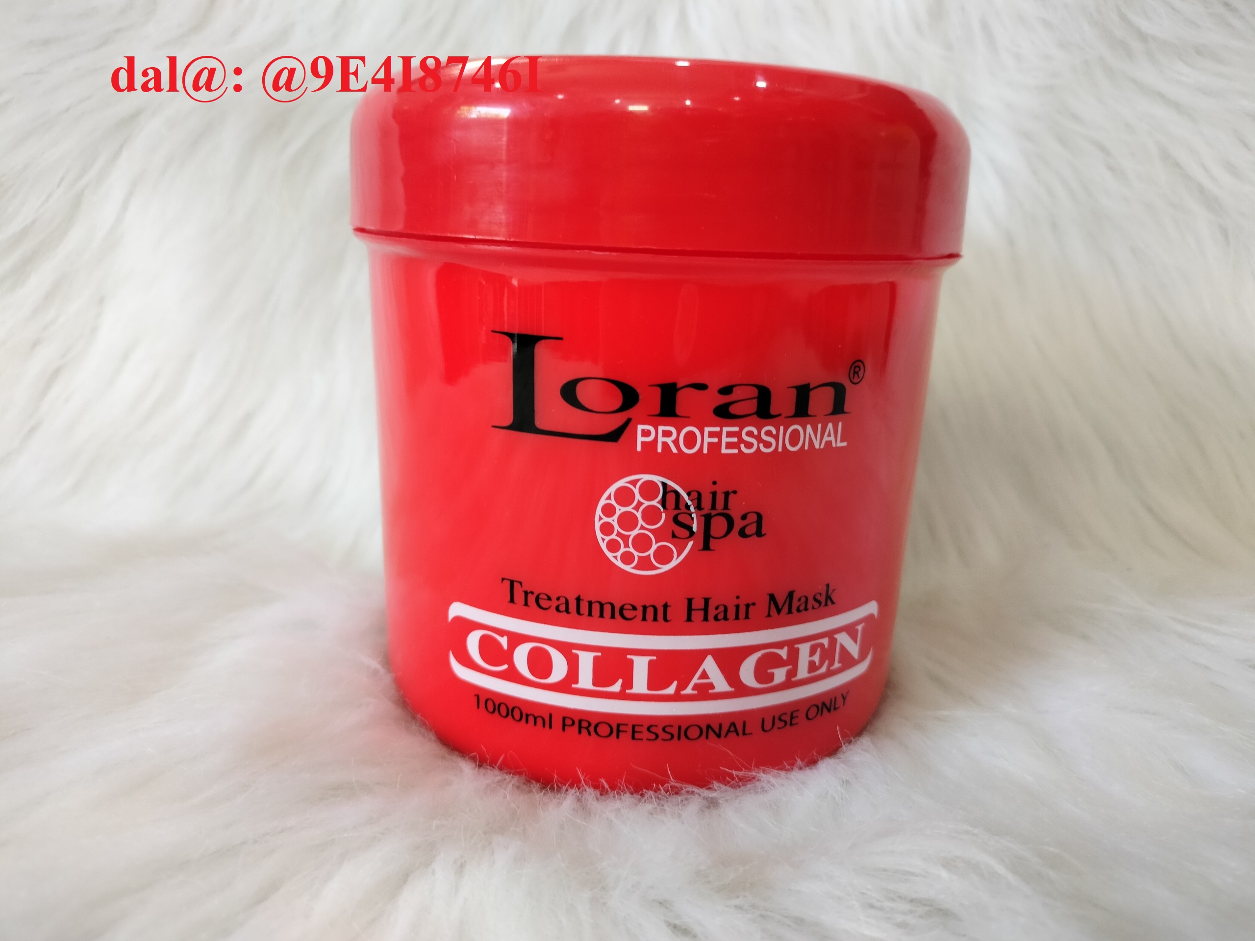 Hấp dầu Loran Collagen 1000ml màu đỏ dạng hủ