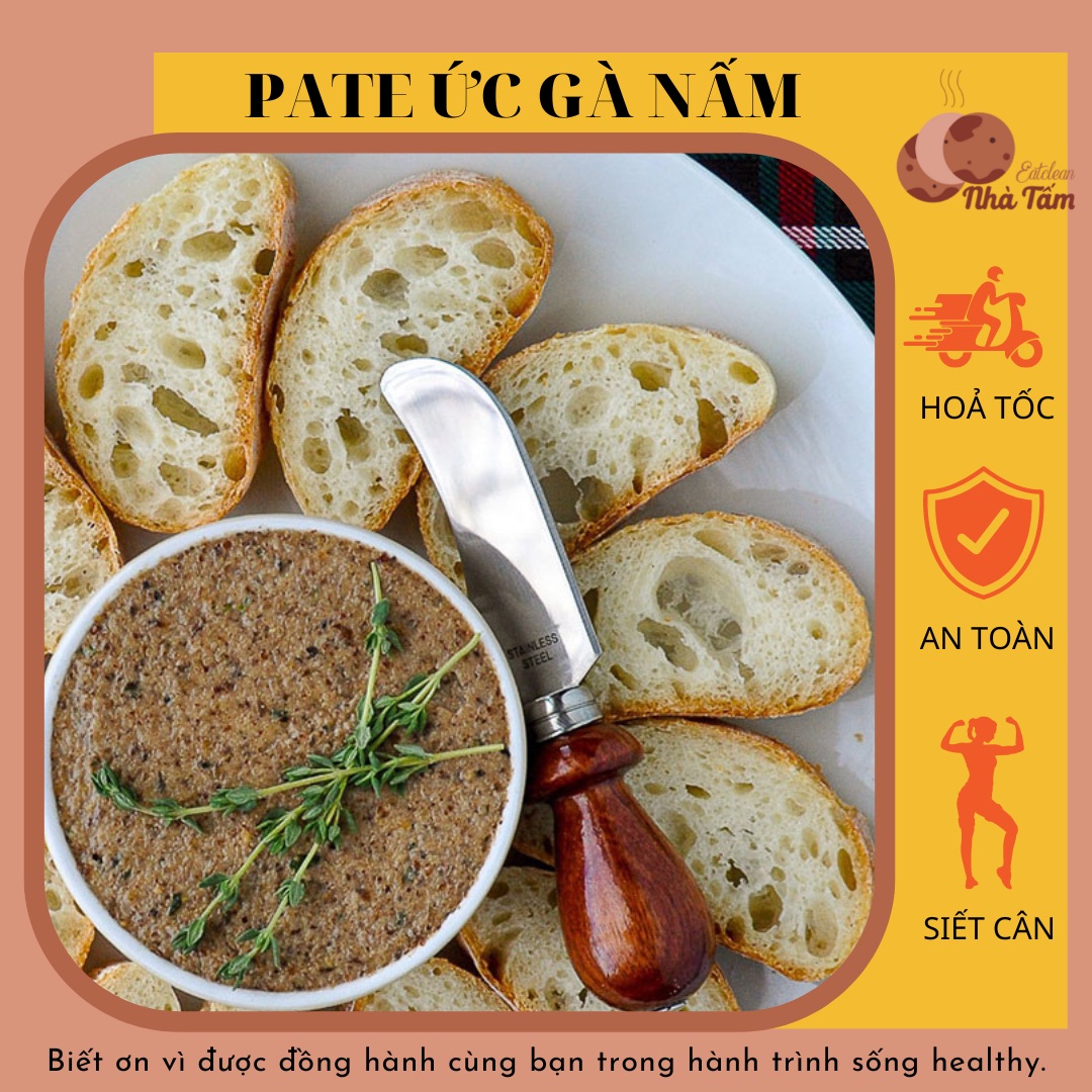 Pate ức gà eat clean healthy 250gr