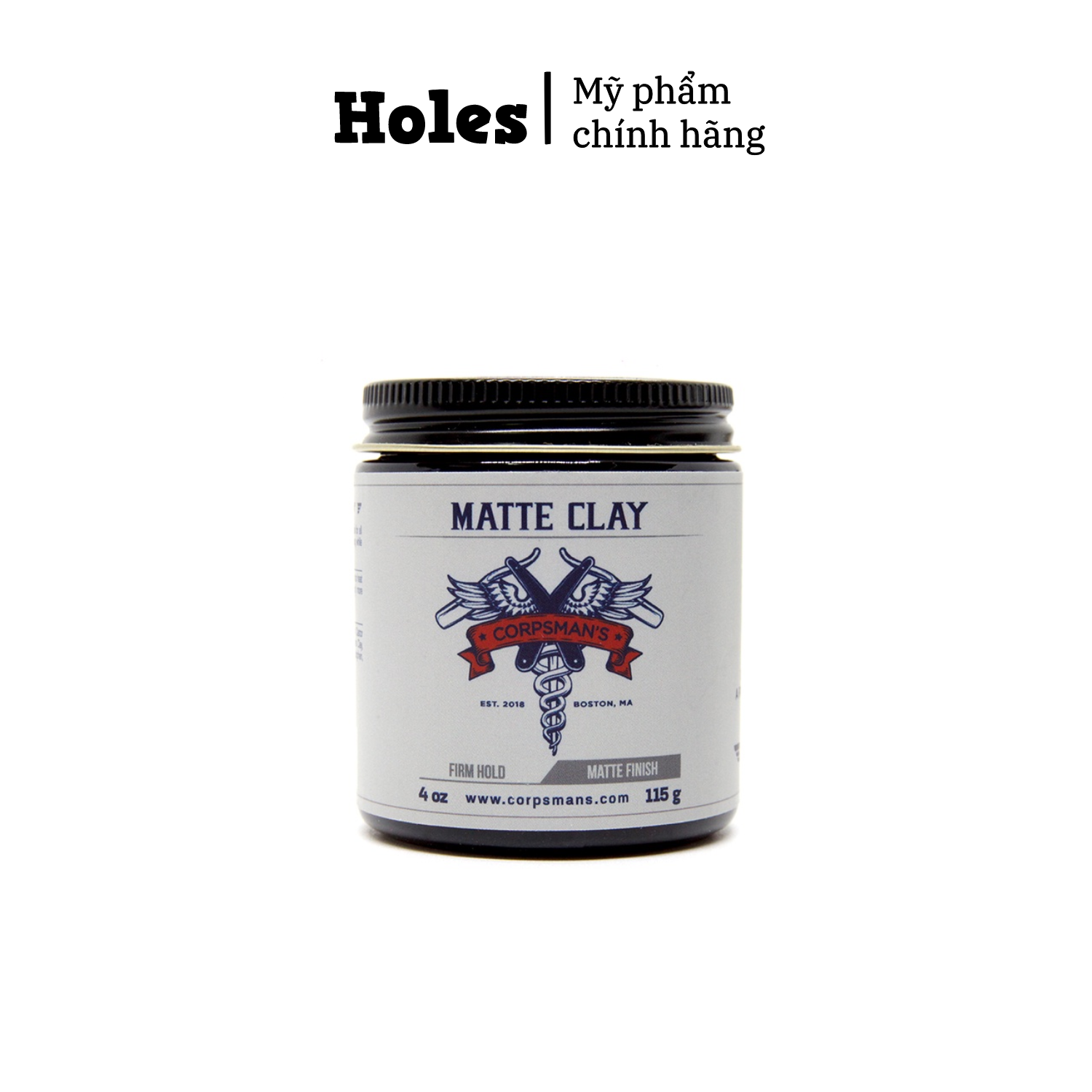 Sáp vuốt tóc The Corpman's Apothecary Matte Clay - 115g