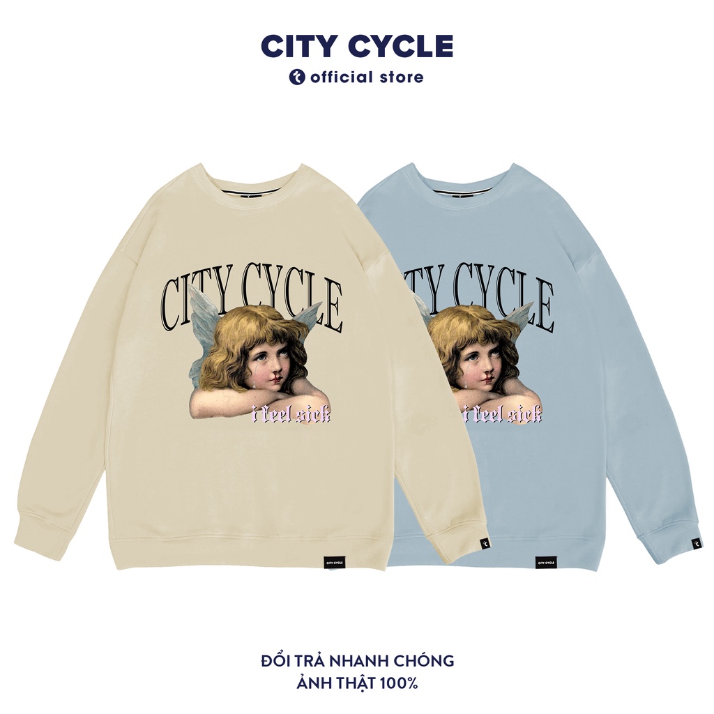 Áo sweater nỉ Homesick City Cycle - áo nỉ sweater unisex form rộng Local Brand