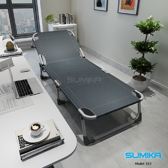 Giường xếp chính hãng, giường xếp văn phòng nghỉ trưa, giường xêp du lịch sumika sk183, sk298, sk181 tải trọng vượt trội