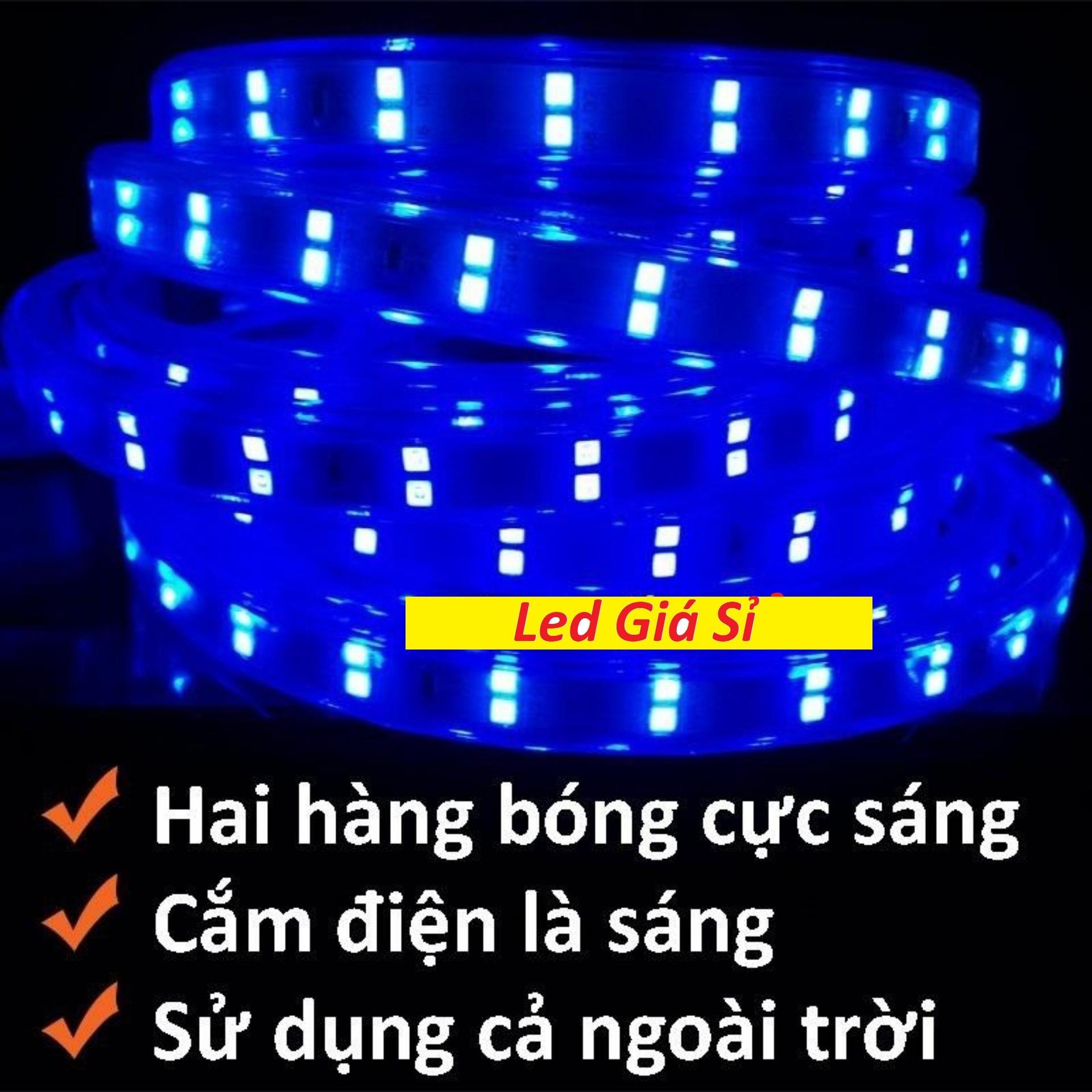 Sỉ-Đèn Led dây đôi 2835 5m ống nhựa 220V trang trí decor phòng ngủ