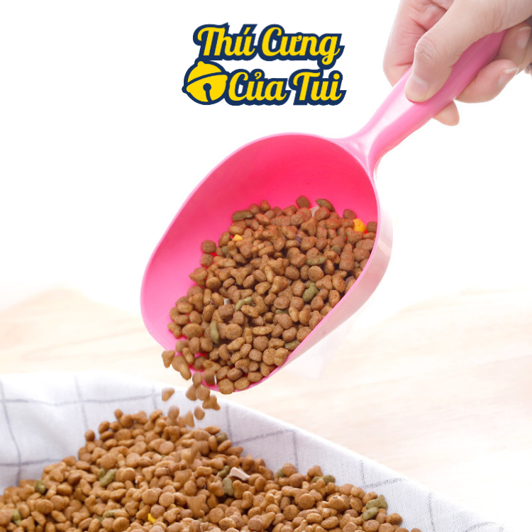 Xẻng xúc đồ ăn cho thú cưng muỗng múc hạt khô cho chó mèo - Thú cưng của tui