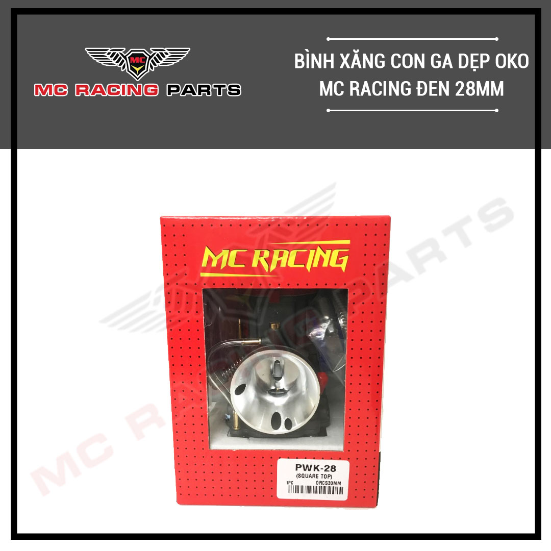BÌNH XĂNG CON GA DẸP OKO MC RACING ĐEN 28mm & 30mm & 32mm