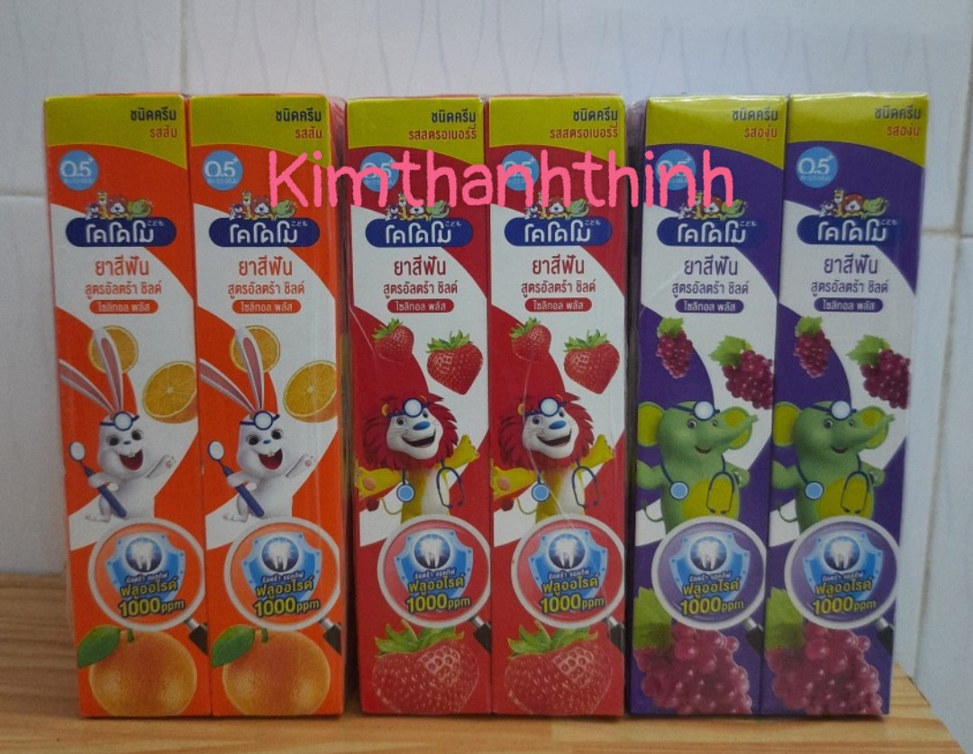 Kem đánh răng kodomo 40gr- dành cho bé- xuất xứ thái lan