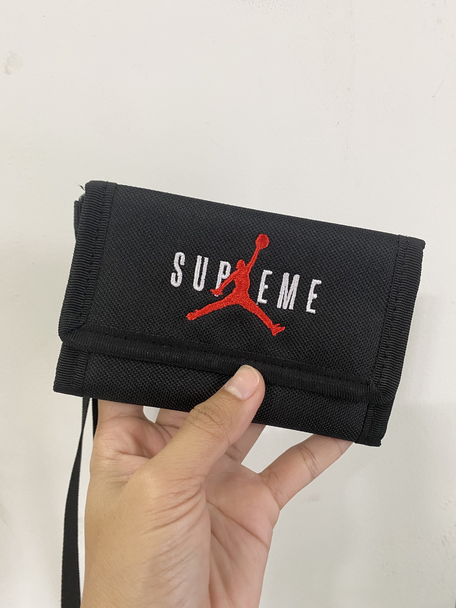 Ví Vải gập Nam Nữ Polyester Kháng Nước Unisex Bóp Gập Đựng Thẻ có dây đeo cổ