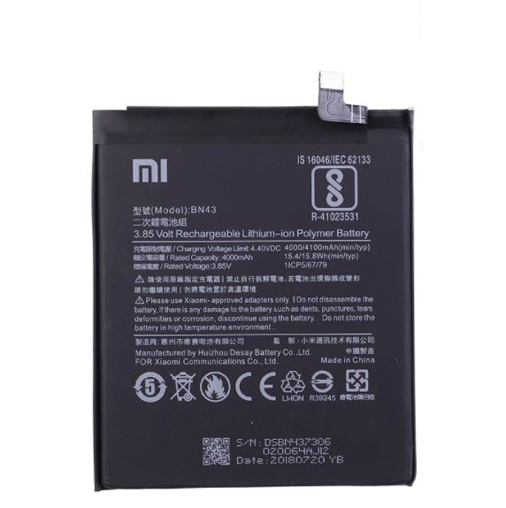 Pin xiaomi bn43 / redmi note 4x / 4100mah