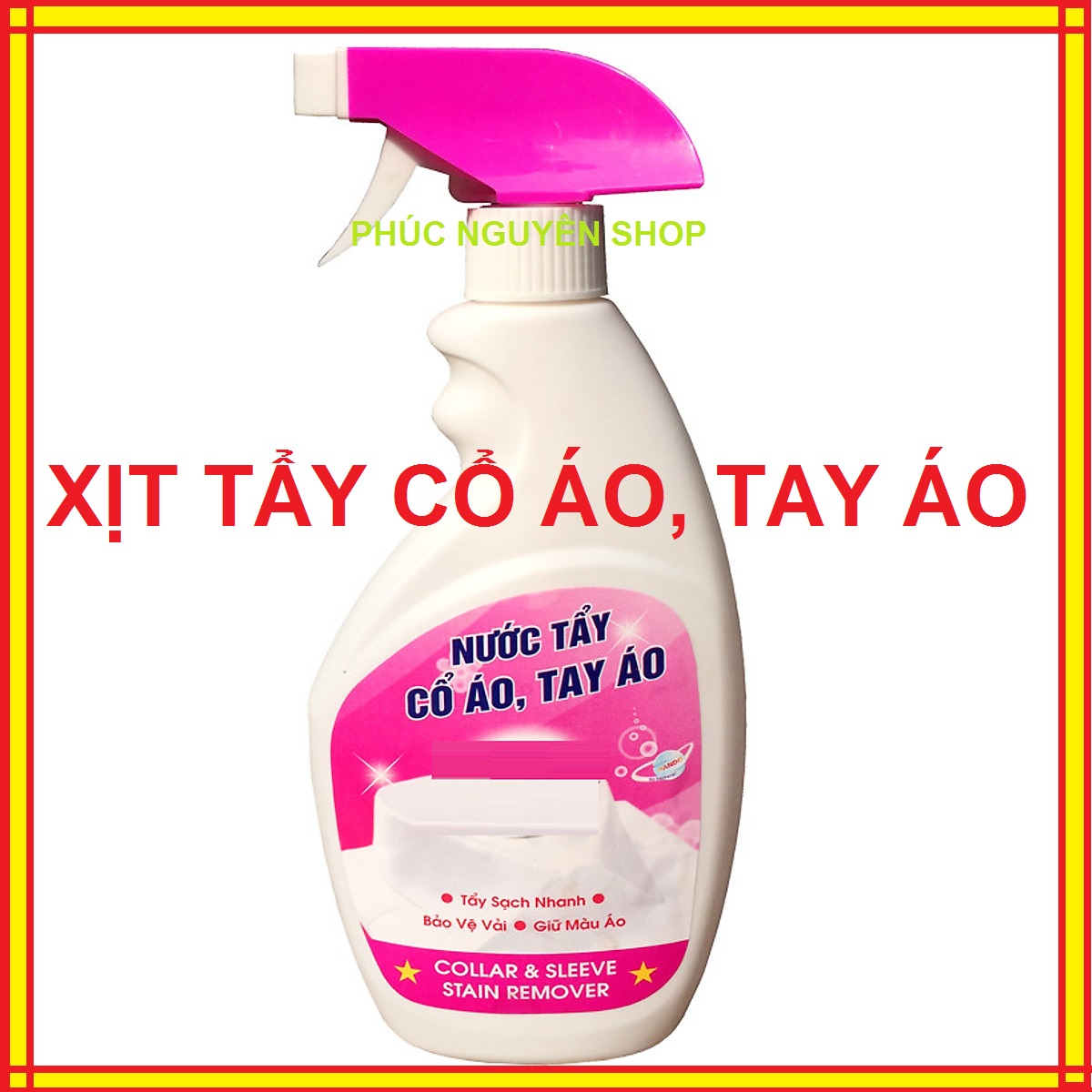 Nuớc xịt tẩy vết bẩn cổ áo tay áo hando 500ml pns668