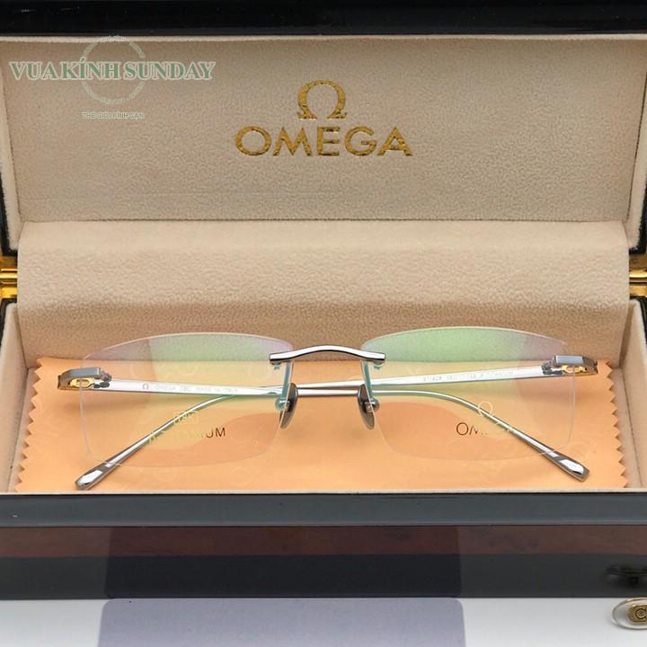 Gọng kính cận titanium mạ vàng 18k omega TT25