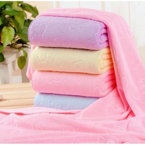 [HCM]Khăn Tắm Loại Lớn 140 x 70 Sợi Lông Tổng Hợp Siêu Thấm - Siêu Mềm Mịn - Khăn Tắm Cao Cấp
