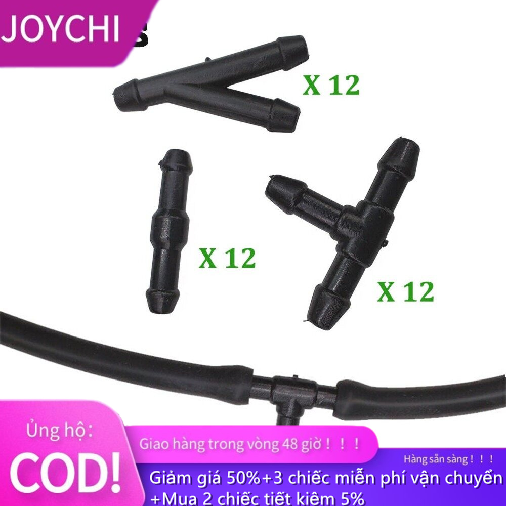 Bán Chạy 36 Chiếc Đầu Nối Ống Rửa Kính Chắn Gió Đầu Chia Loại T/Y/I Ống Nước Phụ Kiện