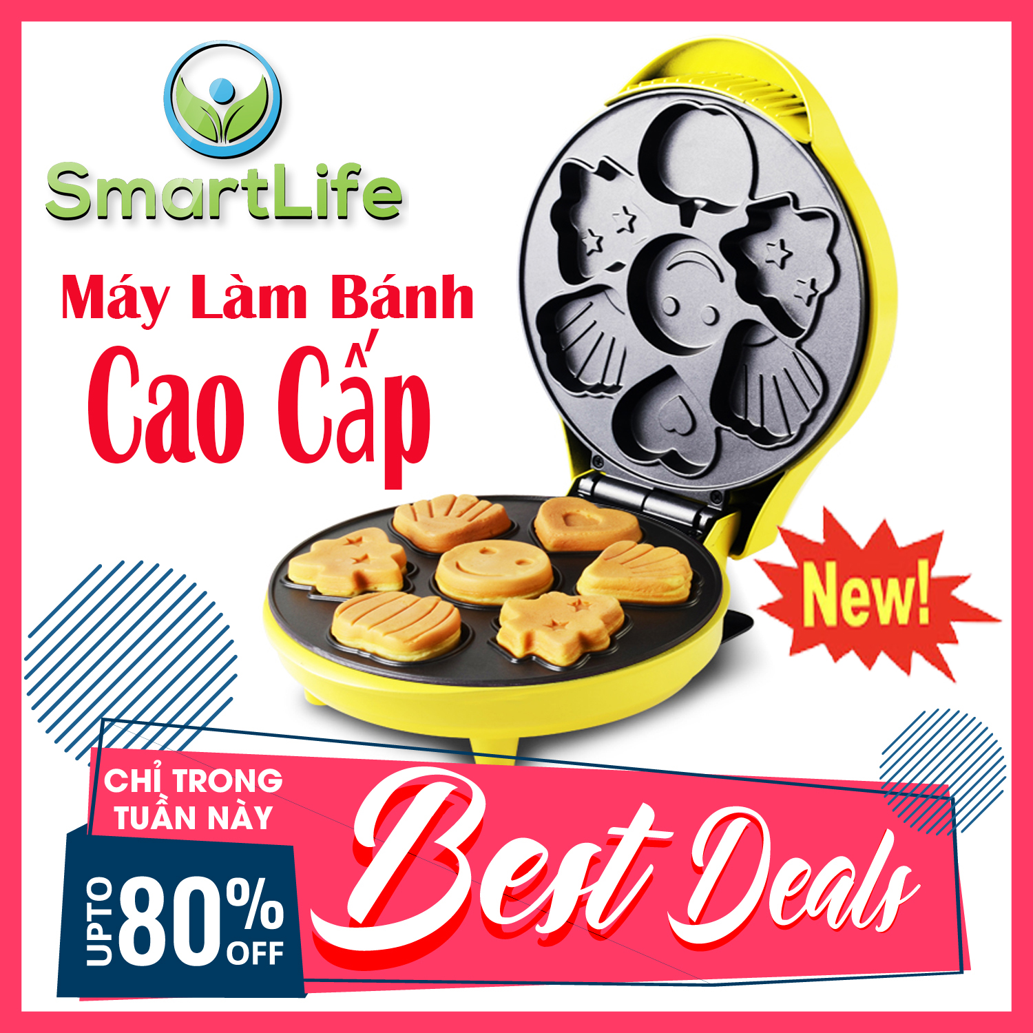 Khuôn làm bánh hình thú, Máy nướng bánh hình thú điện máy Xanh, Máy Nướng Bánh Hình Thú Magic Thiết kế cao cấp, Nướng bánh dễ dàng, Bảo hành 12 tháng chính hãng giá tốt