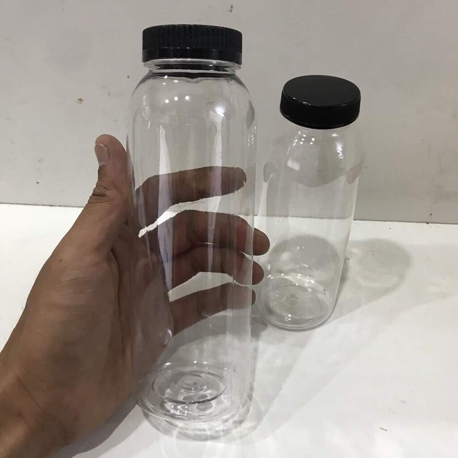 Combo 10 Chai nhựa tròn miệng rộng 330ml siêu xinh