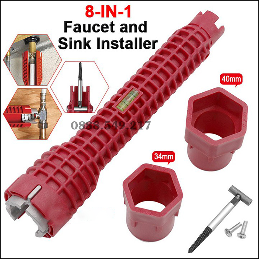 Kìm vặn ống nước, cờ lê vặn dây cấp nước tiện lợi - dụng cụ tháo vặn vòi ống nước đầy đủ các phân loại đa năng