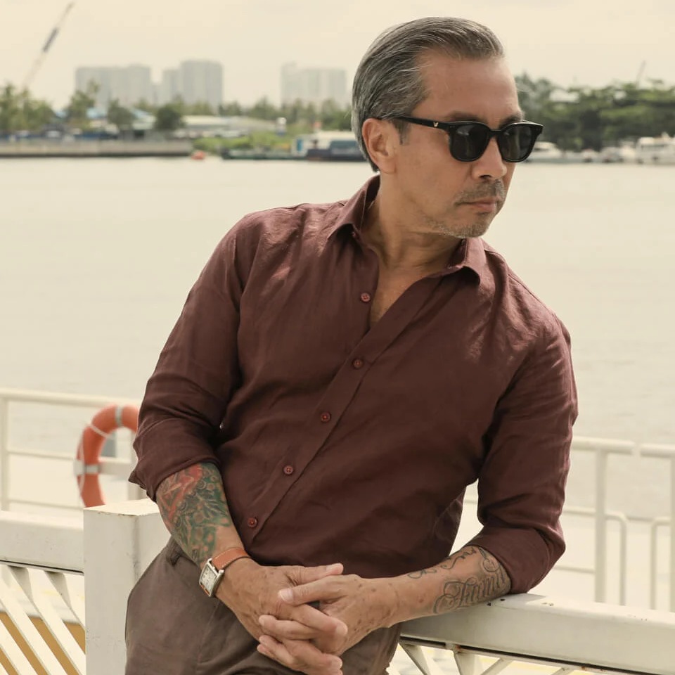 Áo Sơ Mi Nam Linen Nâu F2 SMM165