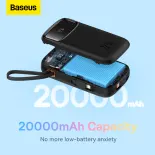 Baseus 22.5W Power Bank 10000mAh/20000mAh Cáp sạc nhanh kép Bộ sạc pin di động cho iPhone 14 13 12 Pro Max Xiaomi Huawei
