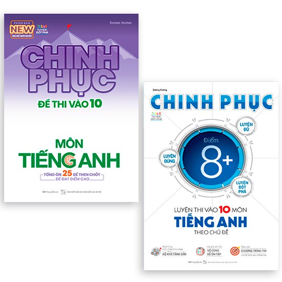 Sách combo luyện thi & luyện đề tiếng anh - chinh phục toàn diện kỳ thi vào 10 megathcs9376
