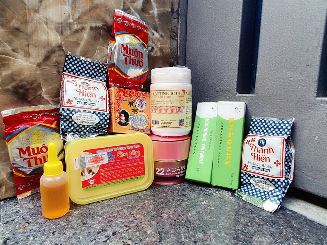 11 món trộn- set kem tự trộn - trắng nhanh - mịn da