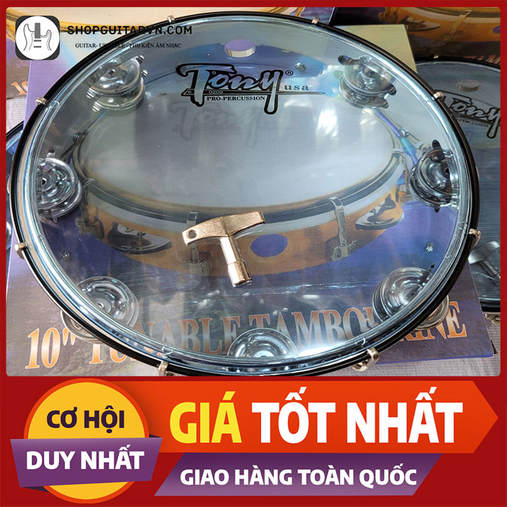  Trống gõ bo Tama chính hãng tambourine. Tặng kèm khoá chỉnh + bao da 3 lớp 